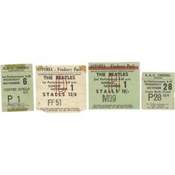Bealtes Group of 4 Ticket Stubbs 1963 & 1964