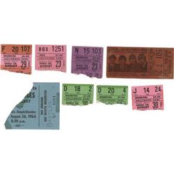 Beatles Group of 8 United States Ticket Stubs