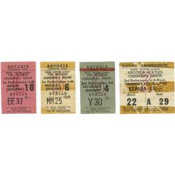 Beatles UK Ticket Stubs, Group of Four. Astoria-