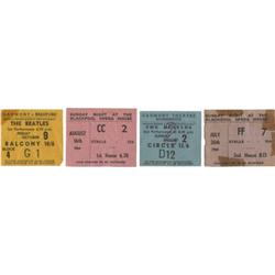 Beatles Group of 4 Ticket Stubs