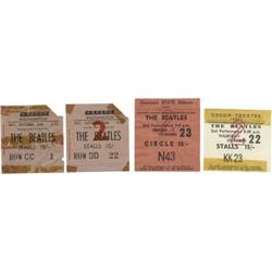 Beatles Ticket Stubs, Group of Four