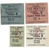 Image 1 : Beatles Group of 4 Ticket Stubs