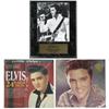 Image 1 : Elvis Presley Albums and Photo Plaque.