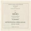 Image 2 : Who "Tommy" Program for the Lincoln Center 1970