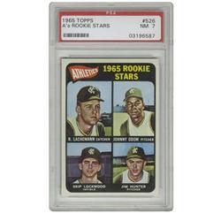 1965 Topps A's Rookie Stars #526 PSA NM 7. Blue