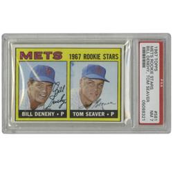 1967 Topps Mets Rookie Stars Bill Denehy, Tom Se