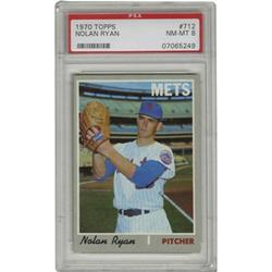 1970 Topps Nolan Ryan #712 PSA NM-MT 8. On the