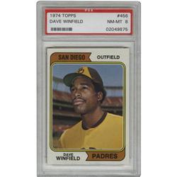 1974 Topps Dave Winfield #456 PSA NM-MT 8. The