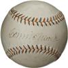 Connie Mack Signed Baseball with Bing Miller. W