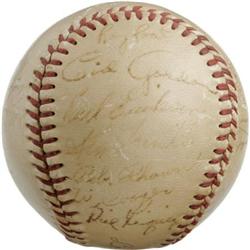 1948 New York Giants Team Signed Baseball. Twen