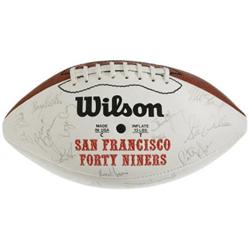 1990 San Francisco 49ers Team Signed Football.