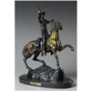 CARL KAUBA SOLDIER ON HORSE BRONZE FIGURE