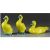 THREE ITALIAN MAJOLICA FIGURES OF DUCKS