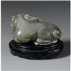 Image 2 : CHINESE CARVED JADE/HARDSTONE FIGURE OF TWO DOGS