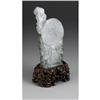 Image 2 : CHINESE CARVED JADE HARDSTONE FIGURE OF A BUDAI