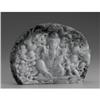 CHINESE CARVED JADE HARDSTONE PLAQUE