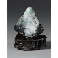 CHINESE CARVED JADE/HARDSTONE BRUSH WASHER