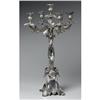 GERMAN SILVER-PLATED 5-LIGHT CANDELABRUM