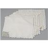 Image 2 : GROUP OF ELEVEN CUTWORK LINEN NAPKINS