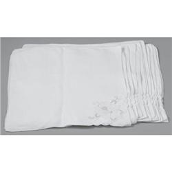 GROUP OF TWELVE LINEN CUTWORK NAPKINS