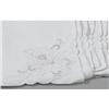 Image 3 : GROUP OF TWELVE LINEN CUTWORK NAPKINS