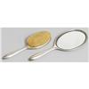 Image 2 : AMERICAN STERLING SILVER HAND MIRROR AND BRUSH