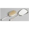 Image 2 : AMERICAN STERLING SILVER HAND MIRROR AND BRUSH