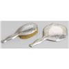 AMERICAN STERLING SILVER HAND MIRROR AND BRUSH