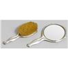 Image 2 : AMERICAN STERLING SILVER HAND MIRROR AND BRUSH