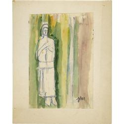 JOSEPHINE MAHAFFEY WATERCOLOR, PEN, PENCIL