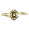Colored Diamond, Solitaire Gold Ring