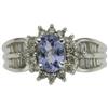 Tanzanite, Diamond, White Gold Ring