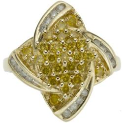Colored Diamond, Diamond, Gold Ring