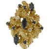 Sapphire, Diamond, Gold Ring
