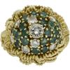 Diamond, Emerald, Gold Ring