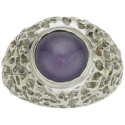 Star Sapphire, White Gold Ring