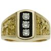 Gentleman's Diamond, Gold Nugget, Gold Ring