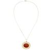 Sard, Gold Pendant-Necklace