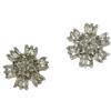 Diamond, Gold Flower Earrings
