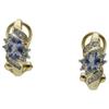 Tanzanite, Diamond, Gold Earrings