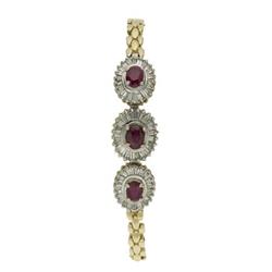 Ruby, Diamond, Gold Bracelet