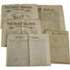 Lot of Five Newspapers From the 1880s