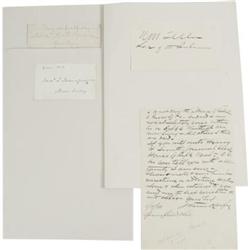 8 Signatures From Cabinet of President Arthur