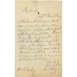 Senator John Slidell ALS 1857