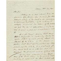 Journalist Edwin Croswell ALS 1842