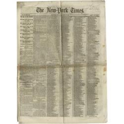 New York Times Newspaper, April 17, 1862