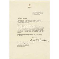 Dwight D. Eisenhower TLS Great WWII Association