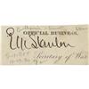 Image 1 : Edwin Stanton Signature