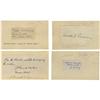 Image 1 : Four Autographs by 20th Century Authors