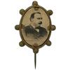 Image 1 : Cleveland Oval Cardboard Stickpin.